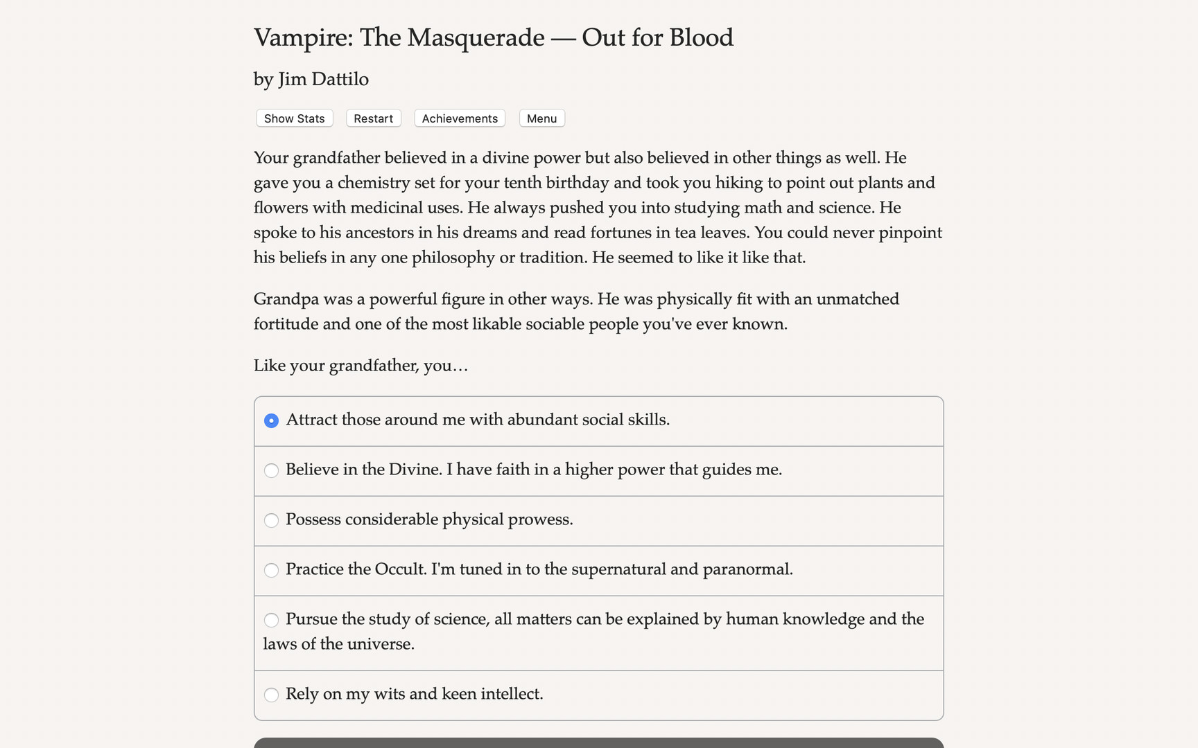 Vampire: The Masquerade - Out For Blood Steam CD Key