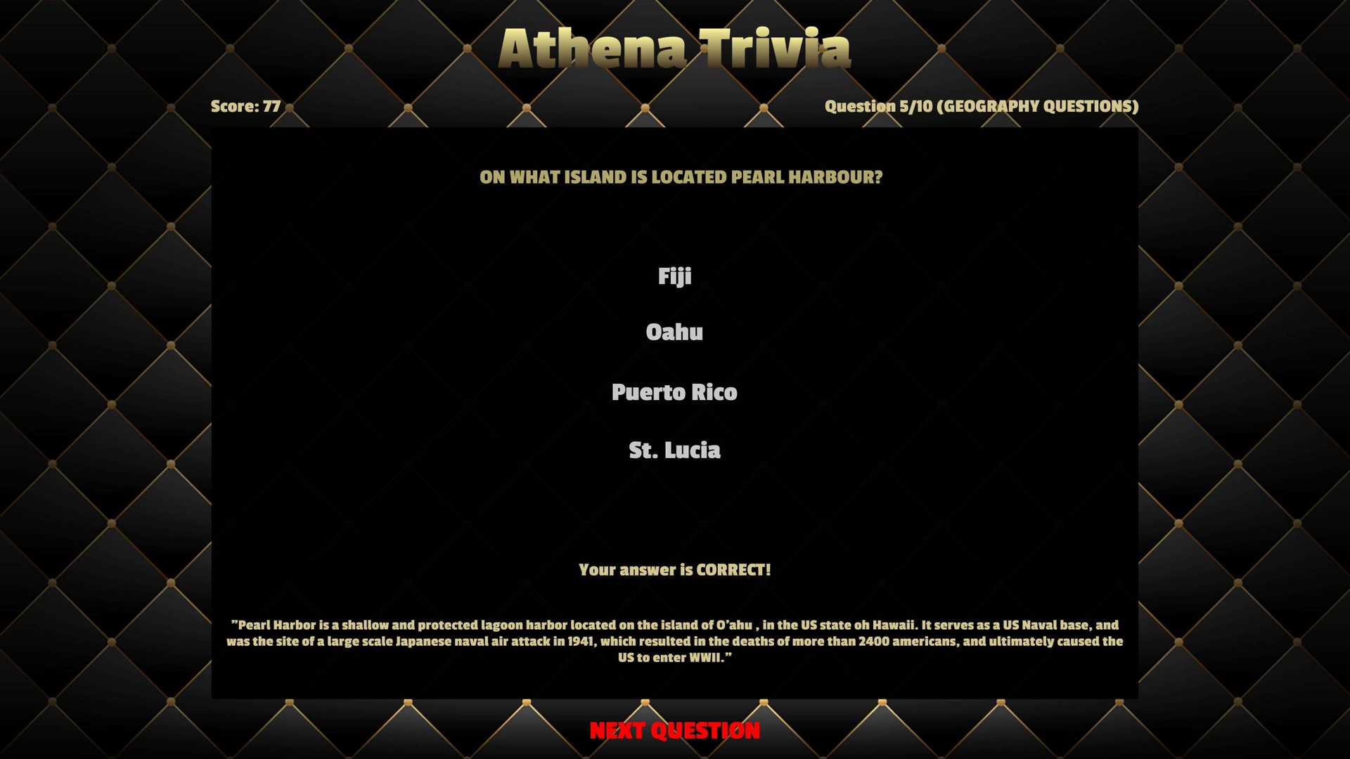 Athena Trivia + All Answers DLC Steam CD Key