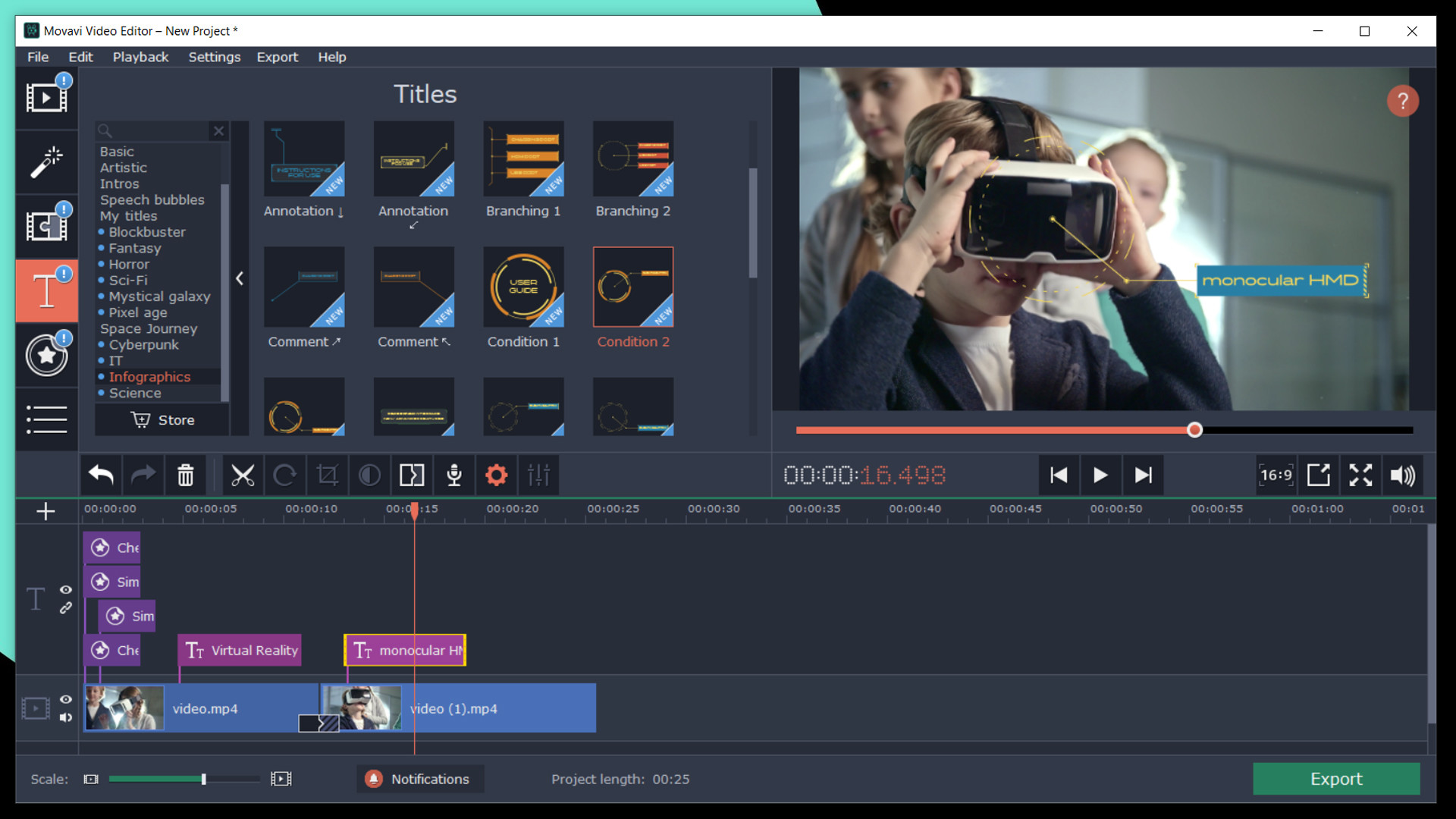 Movavi Video Editor Plus 2020 - Technology Set Effects DLC Steam CD Key