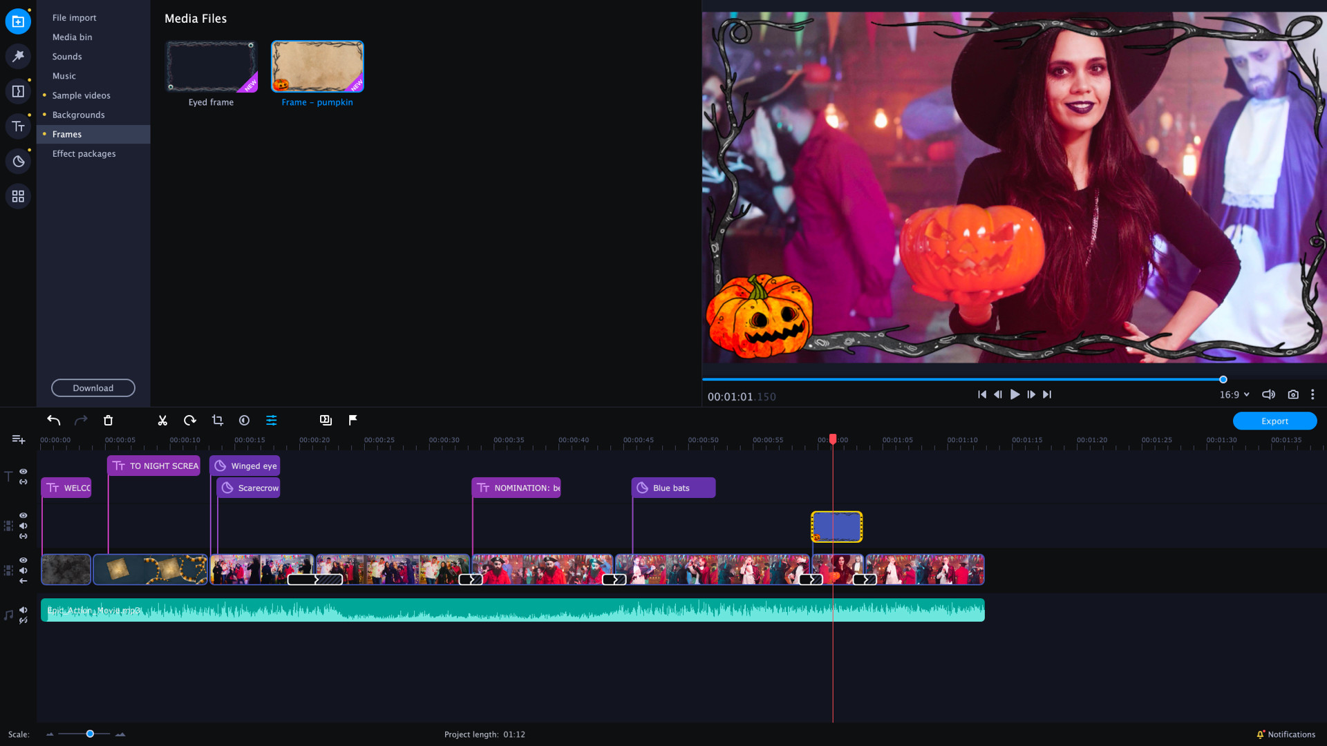 Movavi Video Editor Plus 2020 - Halloween Pack Effects DLC Steam CD Key