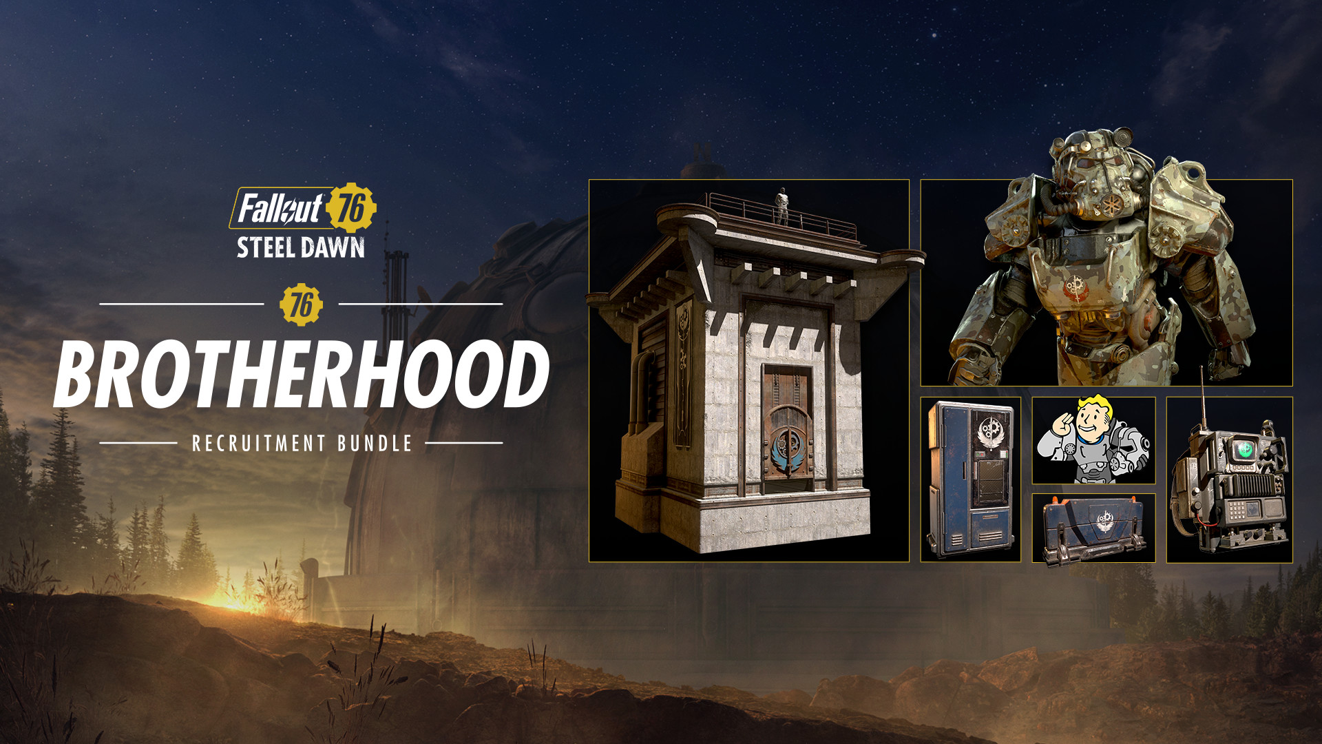Fallout 76 - Brotherhood Recruitment Bundle DLC Steam CD Key