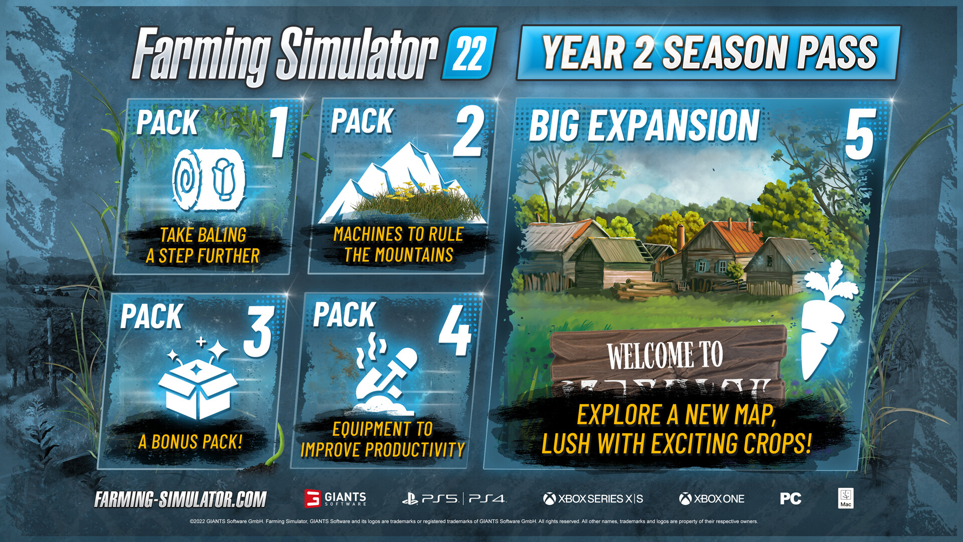 Farming Simulator 22 - Year 2 Season Pass DLC Steam CD Key