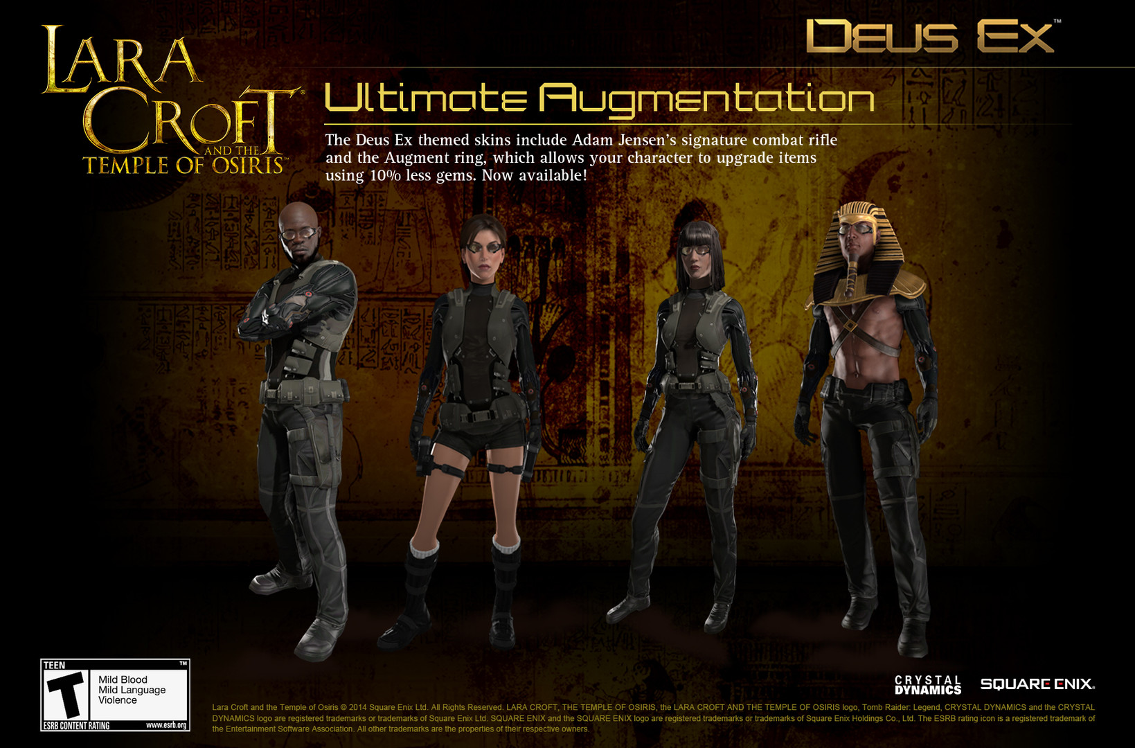 Lara Croft And The Temple Of Osiris - Deus Ex Pack DLC Steam CD Key