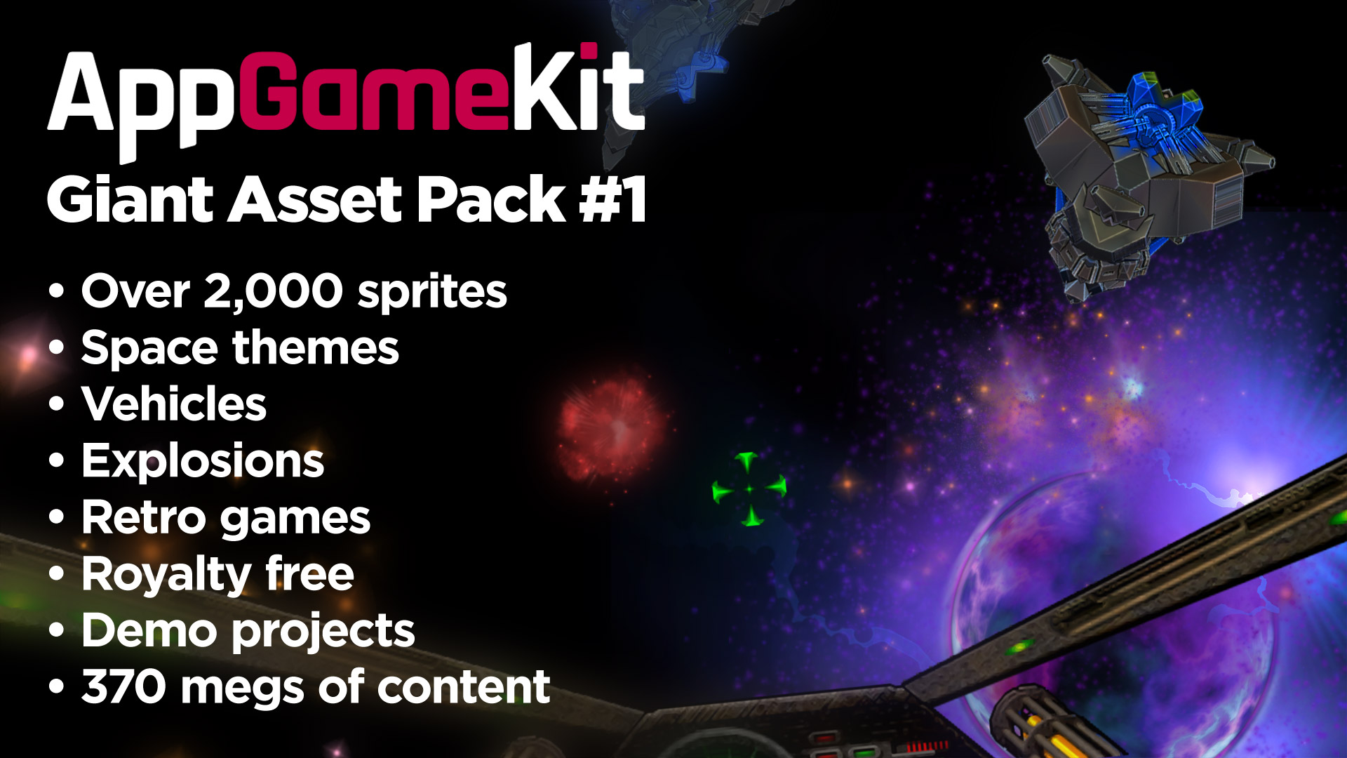 AppGameKit Classic - Giant Asset Pack 1 DLC EU Steam CD Key