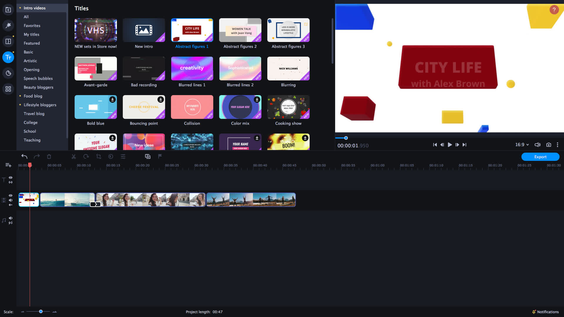 Movavi Video Editor Plus 2021 Effects - Trendy Intro Set Steam CD Key