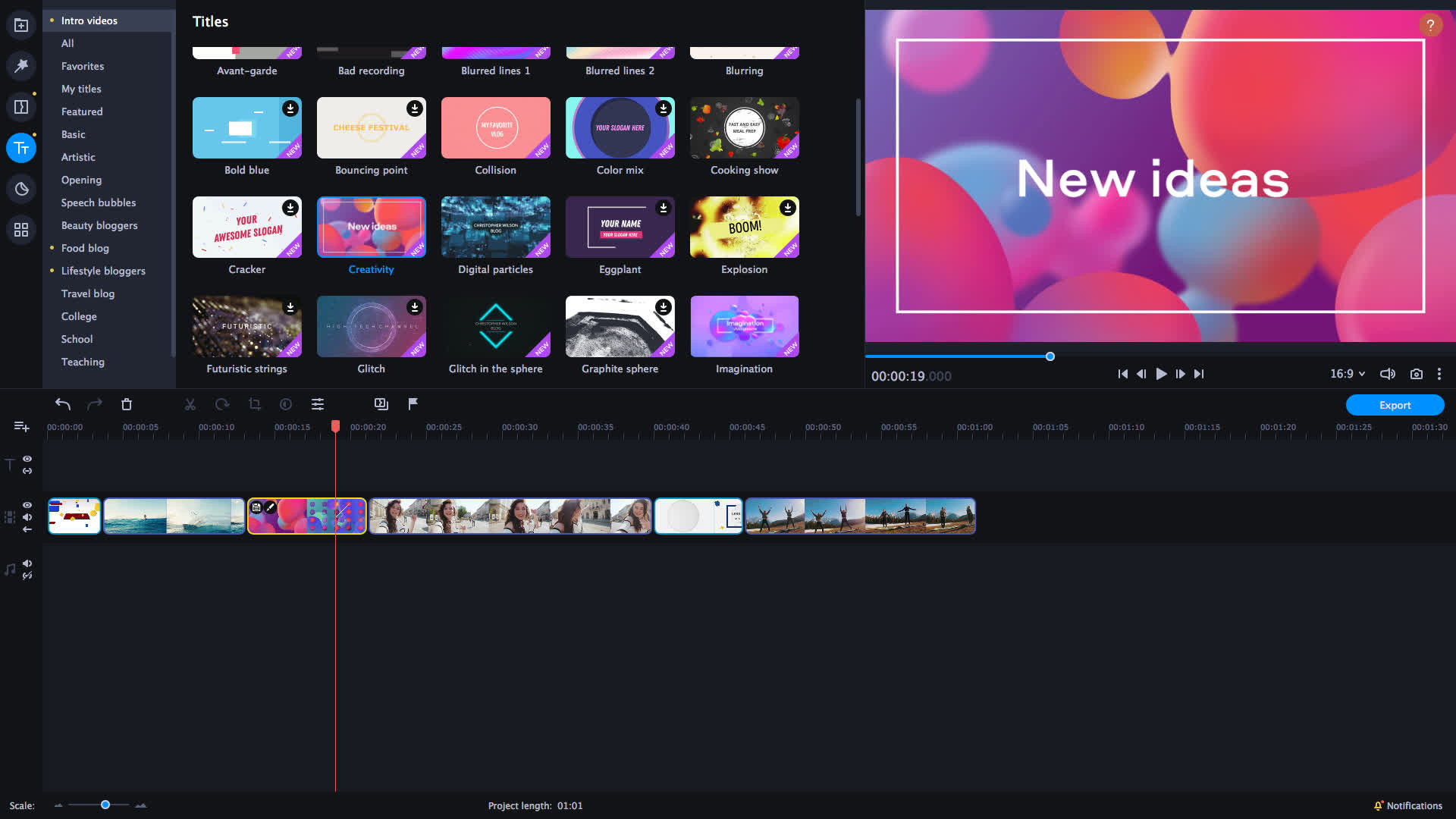 Movavi Video Editor Plus 2021 Effects - Trendy Intro Set Steam CD Key