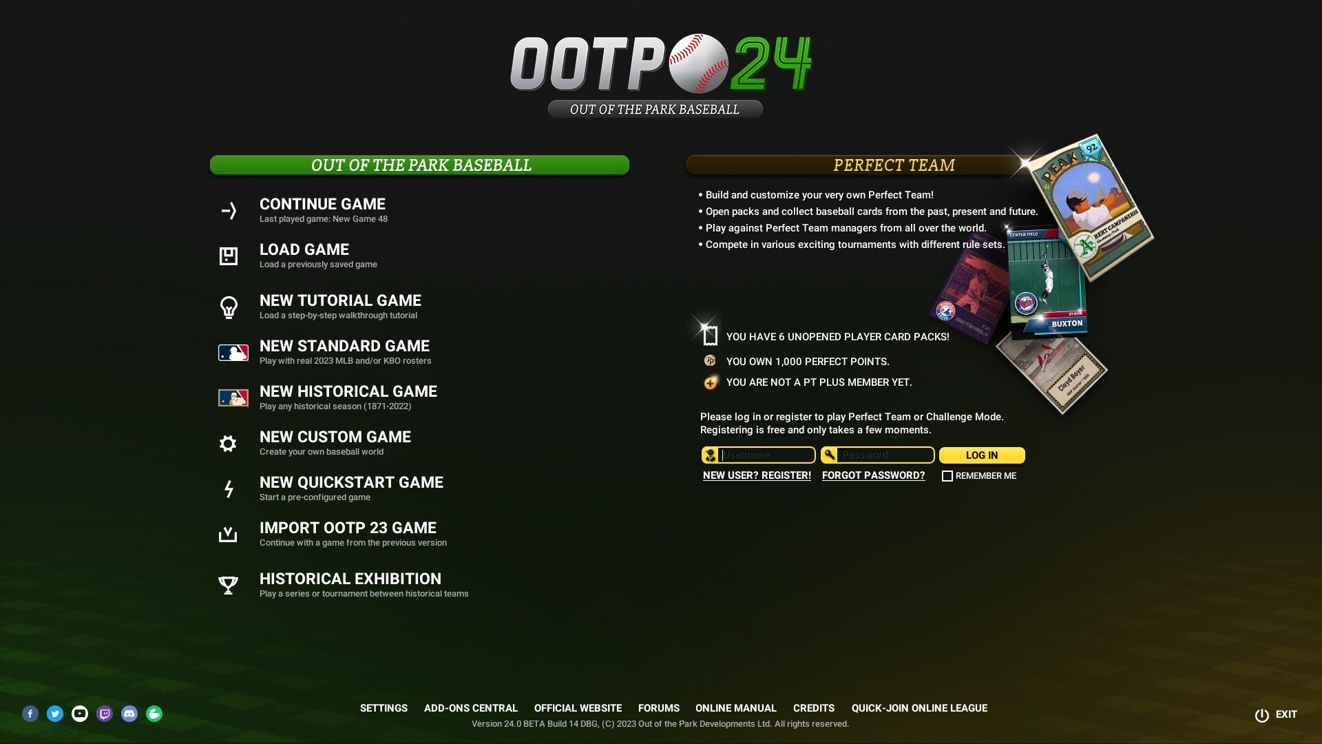 Out Of The Park Baseball 24 Steam CD Key