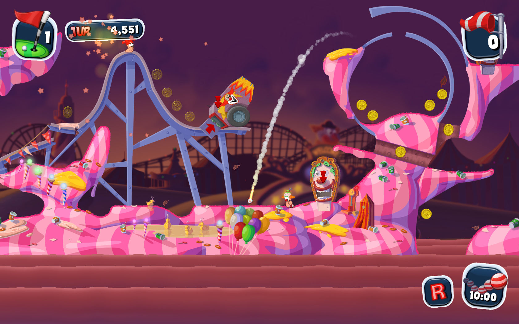 Worms Crazy Golf + Carnival Course DLC Bundle Steam CD Key