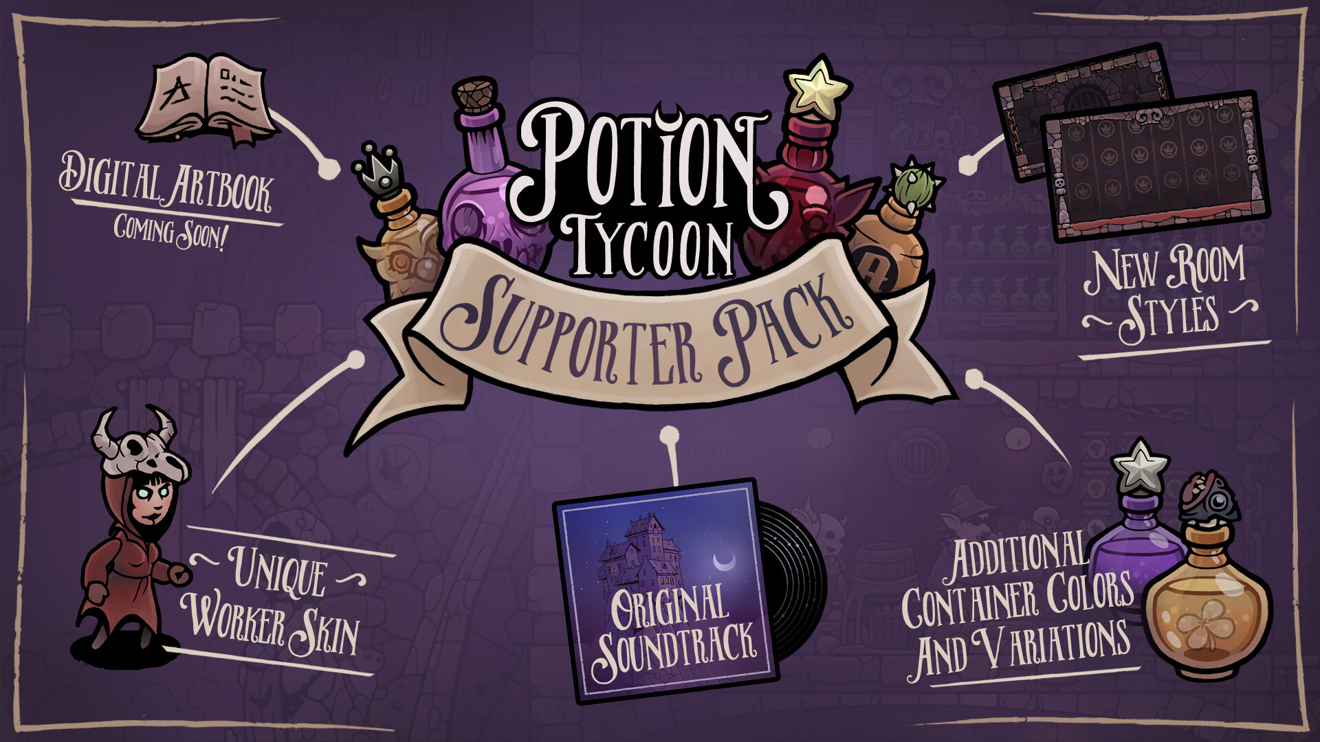 Potion Tycoon - Supporter Pack DLC Steam CD Key