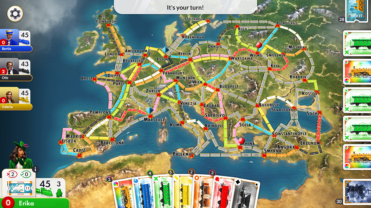 Ticket to Ride - Europe Expansion DLC PC Steam