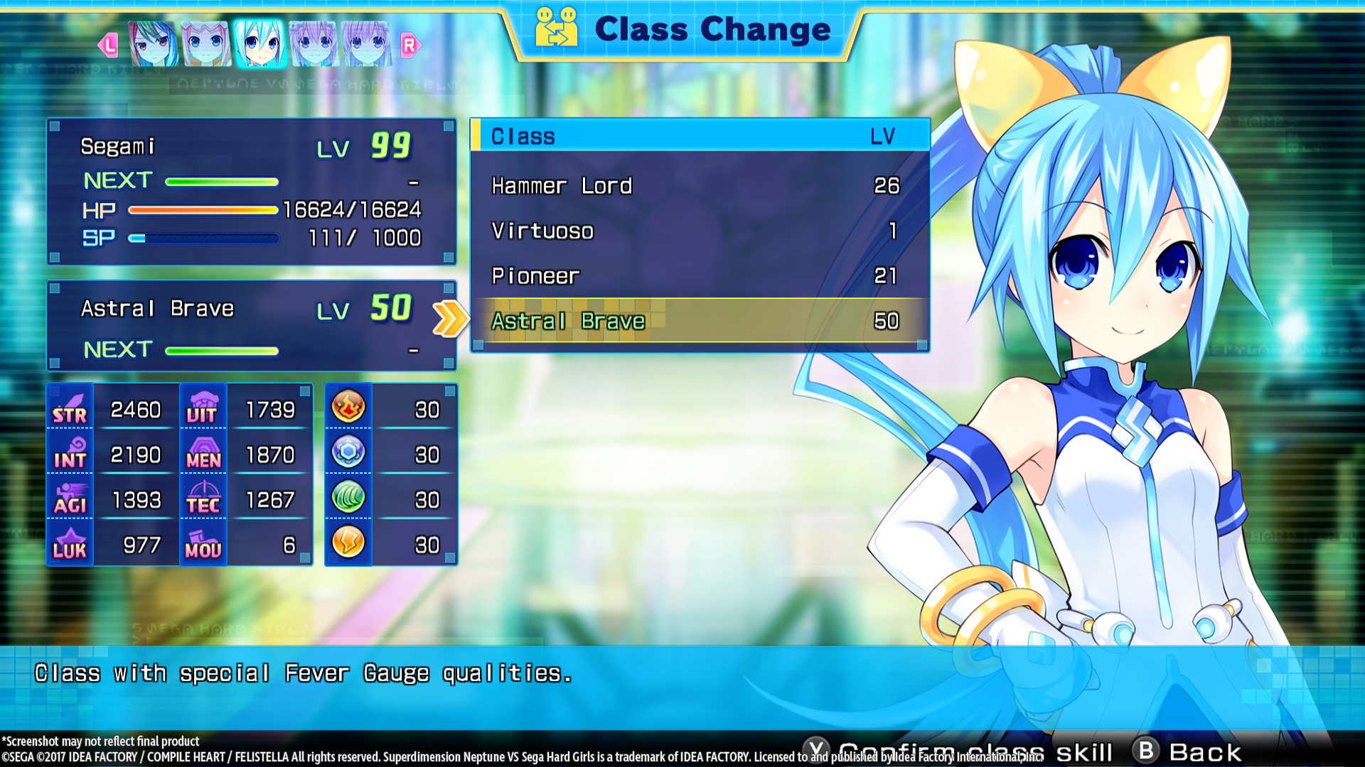 Superdimension Neptune VS Sega Hard Girls - Segami's Astral Brave DLC Steam CD Key