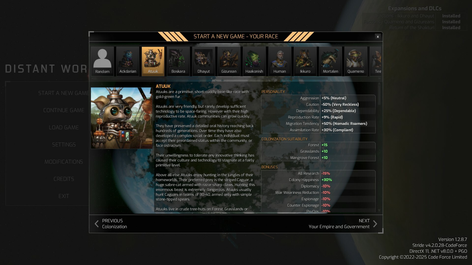 Distant Worlds 2: Factions - Atuuk and Wekkarus DLC PC Steam CD Key