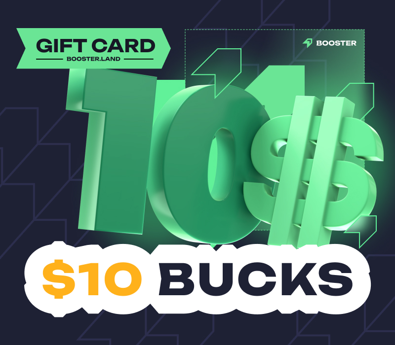 

Booster.land $10 Gift Card