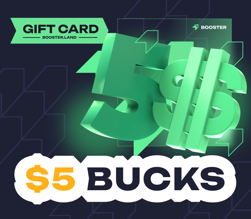 

Booster.land $5 Gift Card