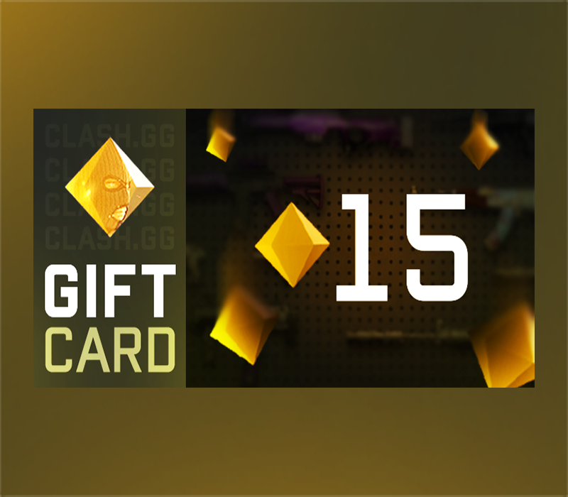 

Clash.gg 15 Gem Gift Card