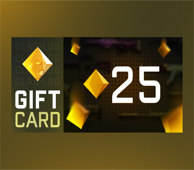 

Clash.gg 25 Gem Gift Card