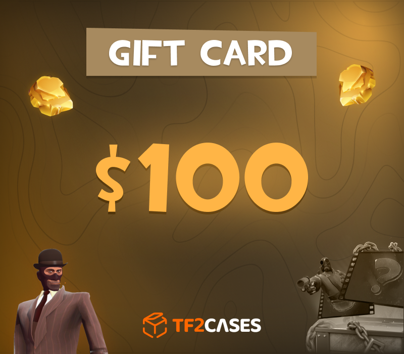 

TF2CASES.com $100 Gift Card