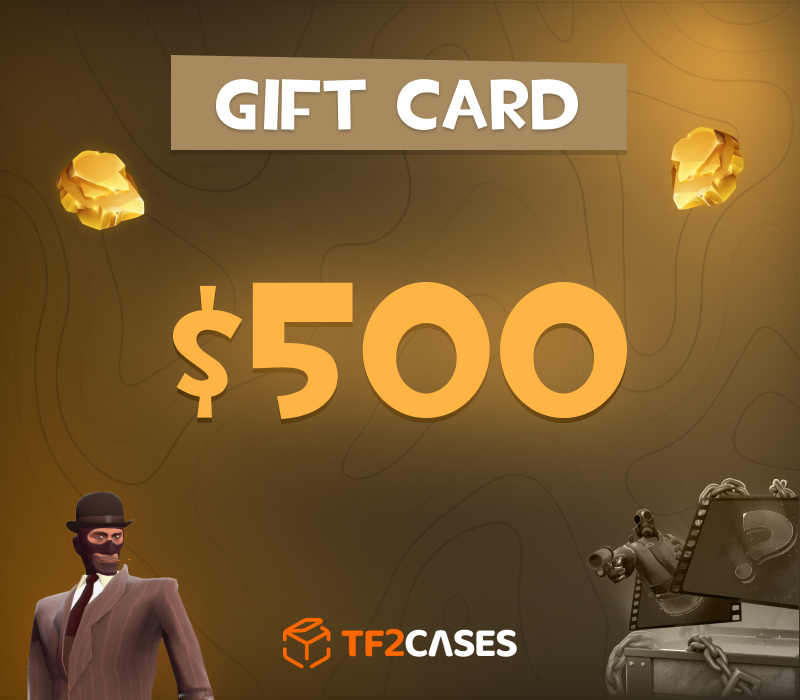 

TF2CASES.com $500 Gift Card