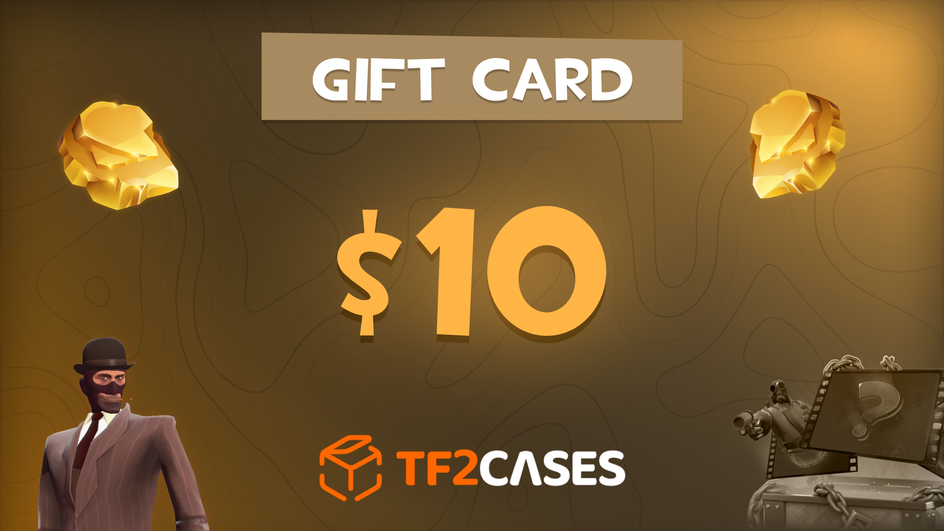 TF2CASES.com $10 Gift Card