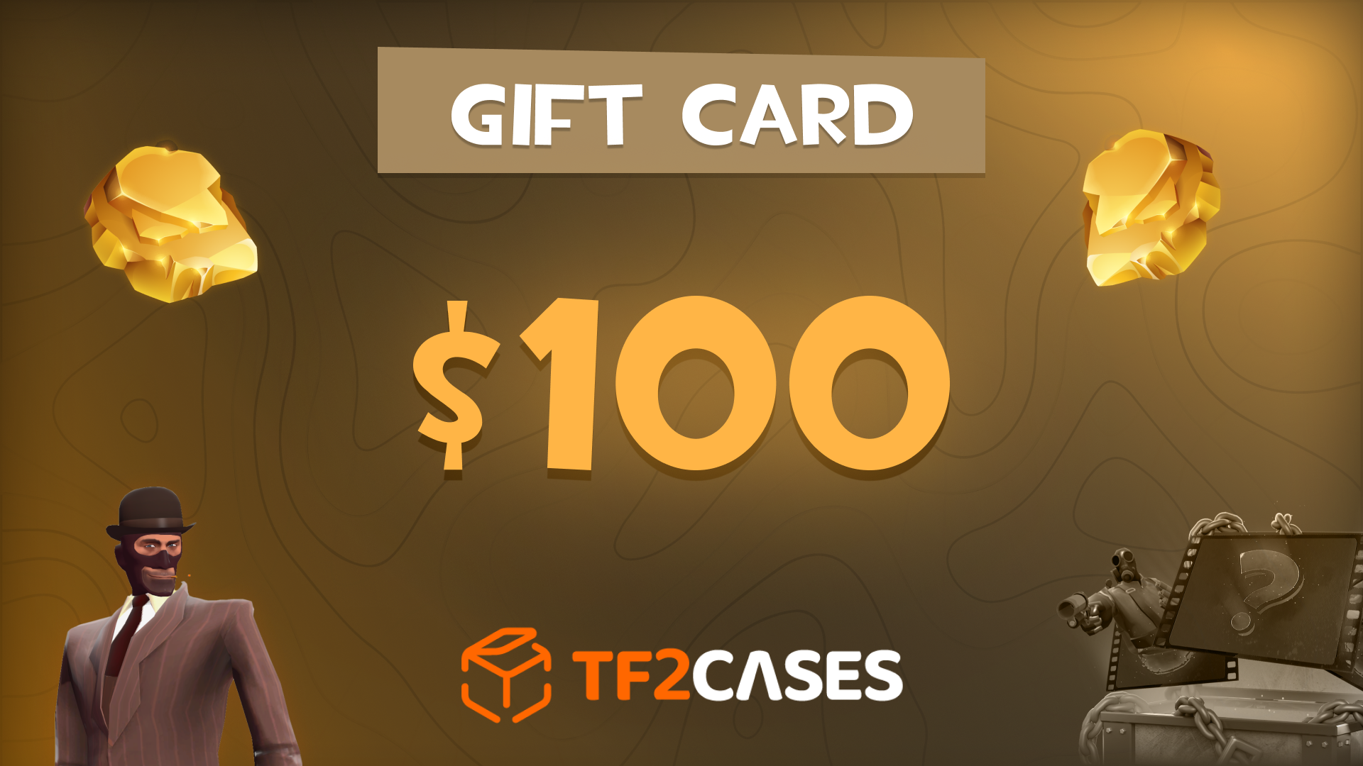 TF2CASES.com $100 Gift Card