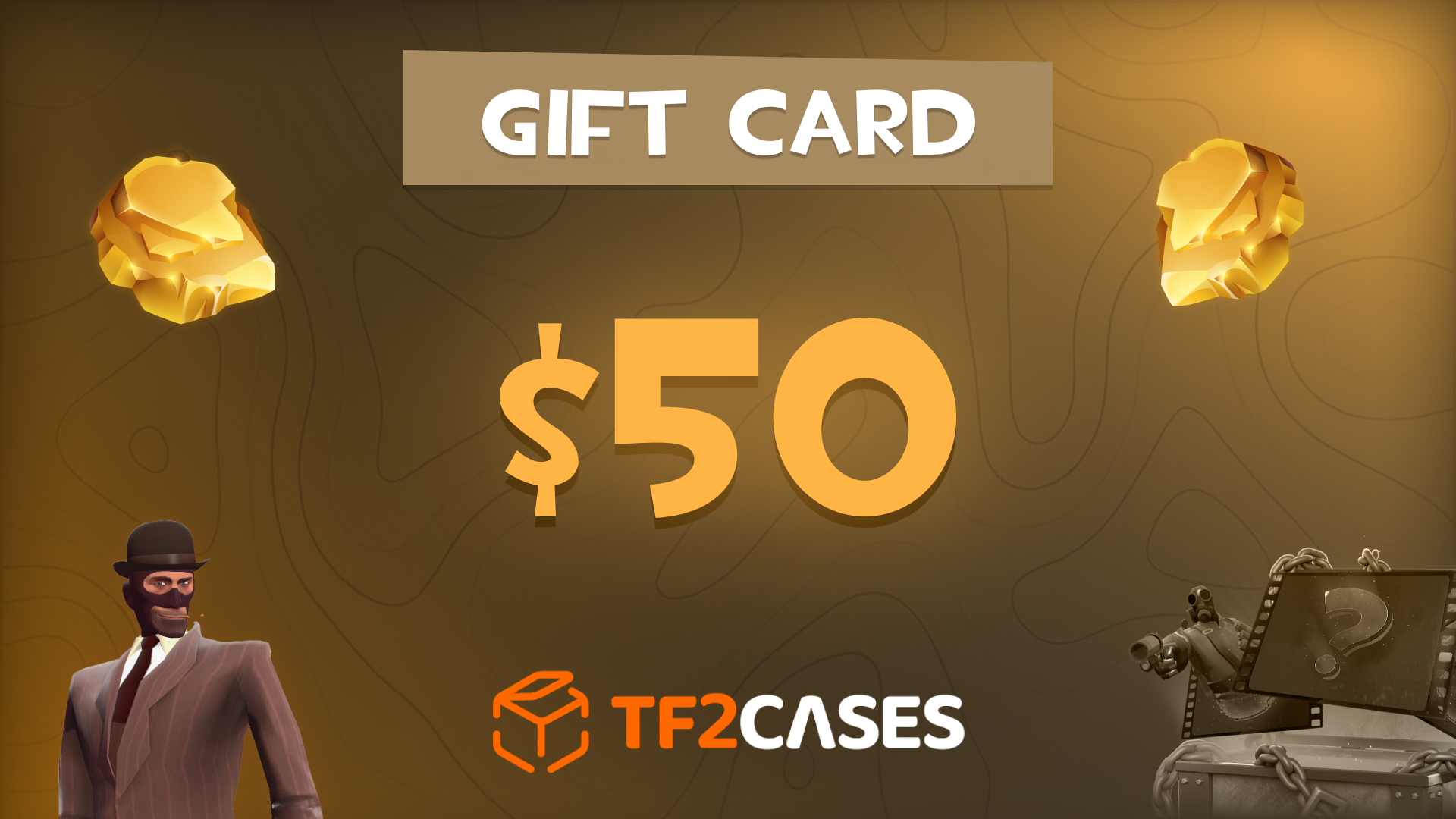 TF2CASES.com $50 Gift Card