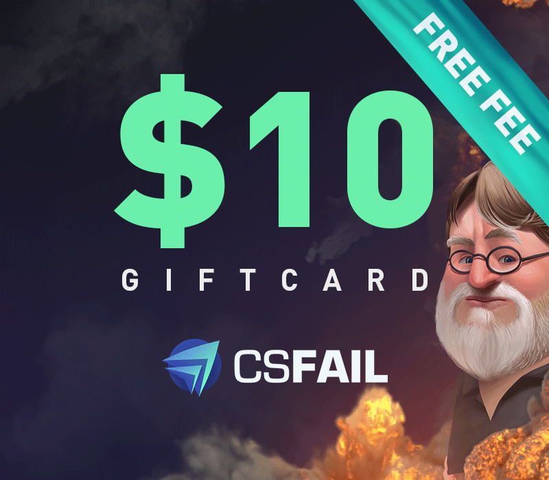 

CS fail $10 Gift Card