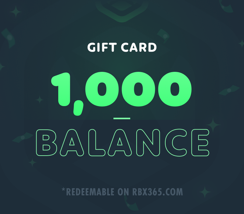 

RBX365 1,000 Balance Gift Card