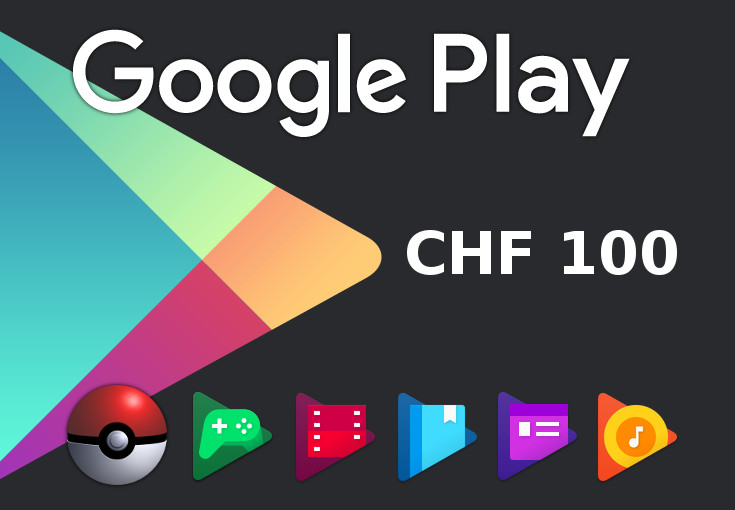 Google Play CHF 100 CH Gift Card