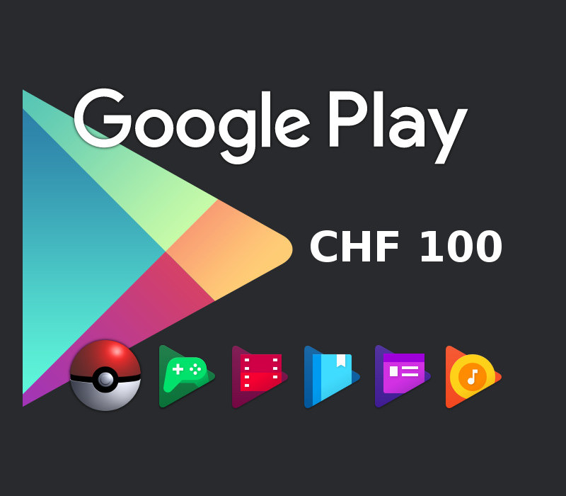 

Google Play CHF 100 CH Gift Card