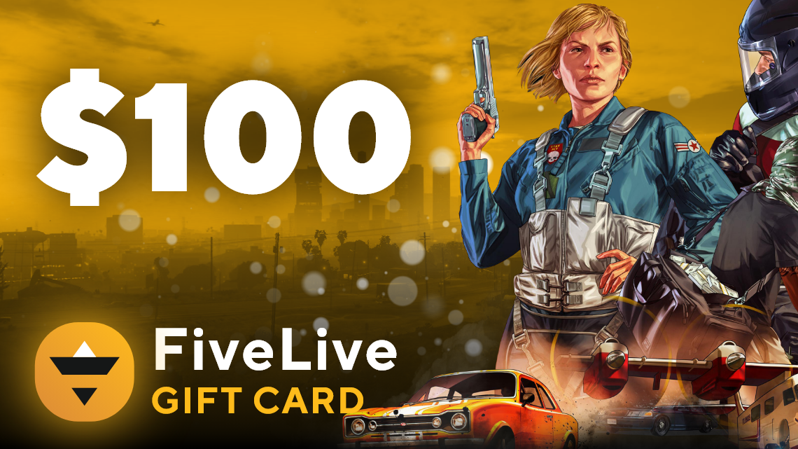 FiveLive $100 Gift Card