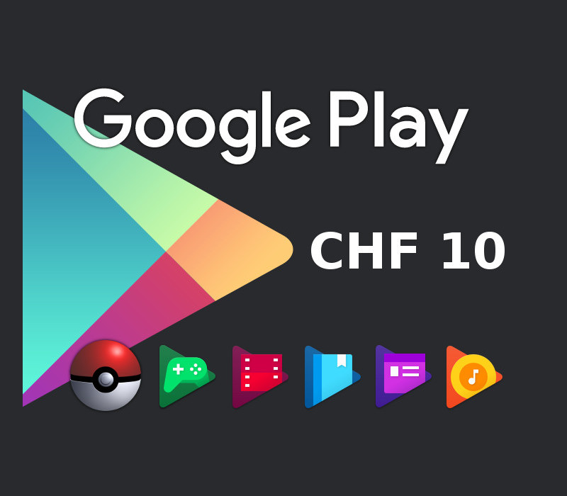 

Google Play CHF 10 CH Gift Card