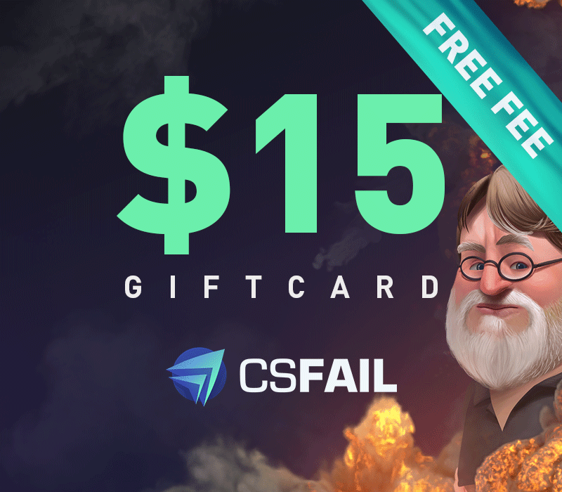 

CS fail $15 Gift Card