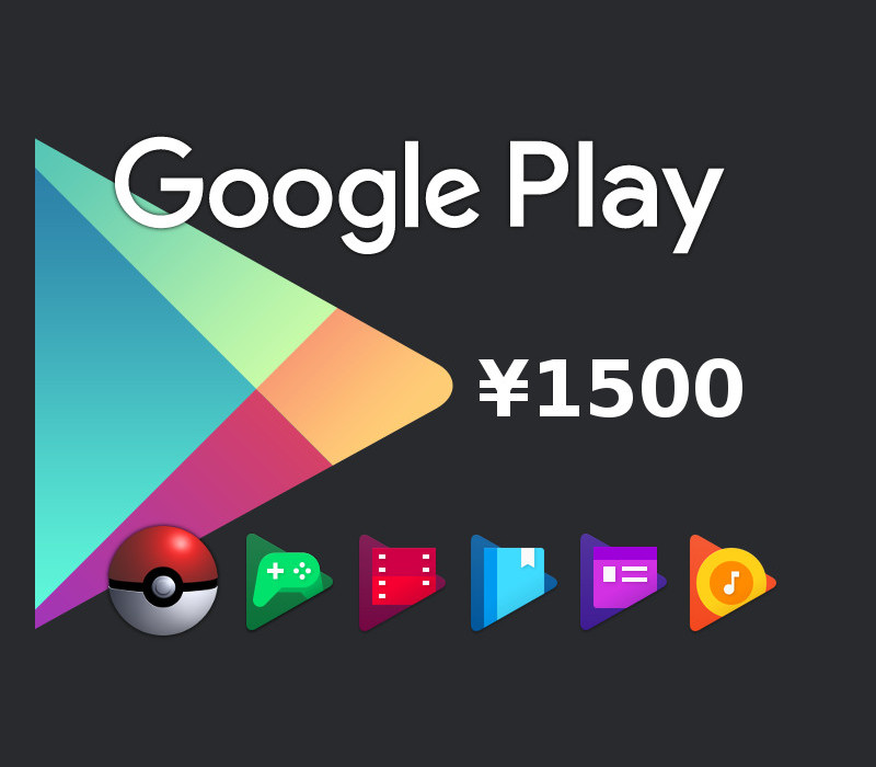 

Google Play ¥1500 JP Gift Card