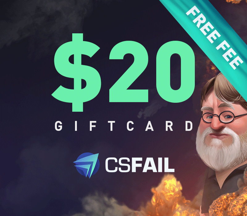 

CS fail $20 Gift Card