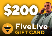 FiveLive $200 Gift Card