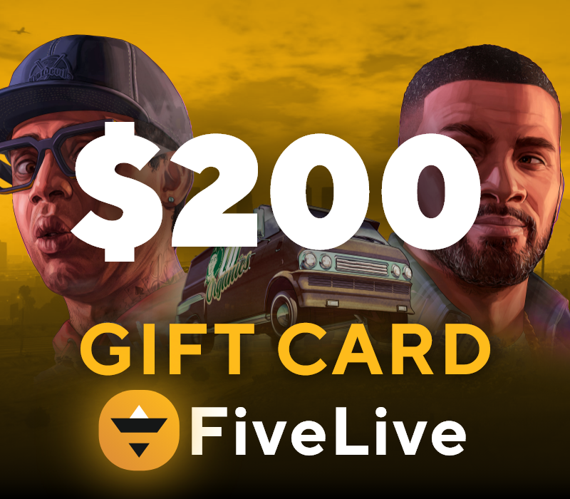 

FiveLive $200 Gift Card