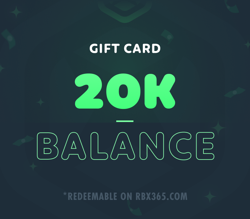 

RBX365 20,000 Balance Gift Card