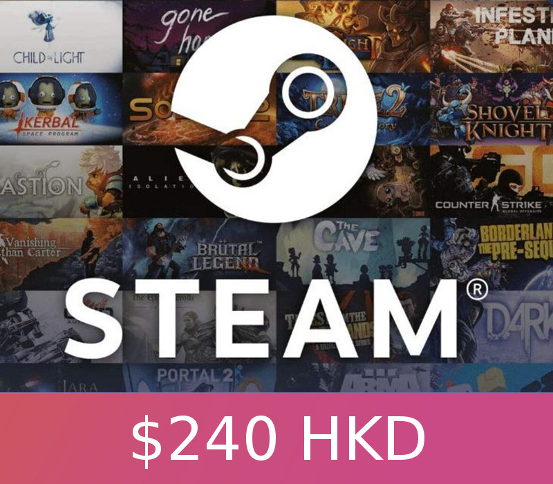 Steam Gift Card $240 HKD HK Activation Code