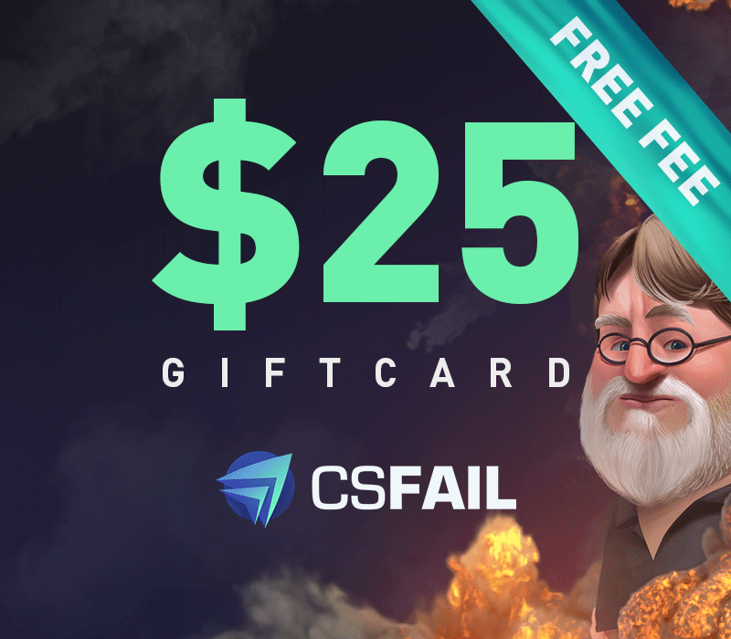 

CS fail $25 Gift Card