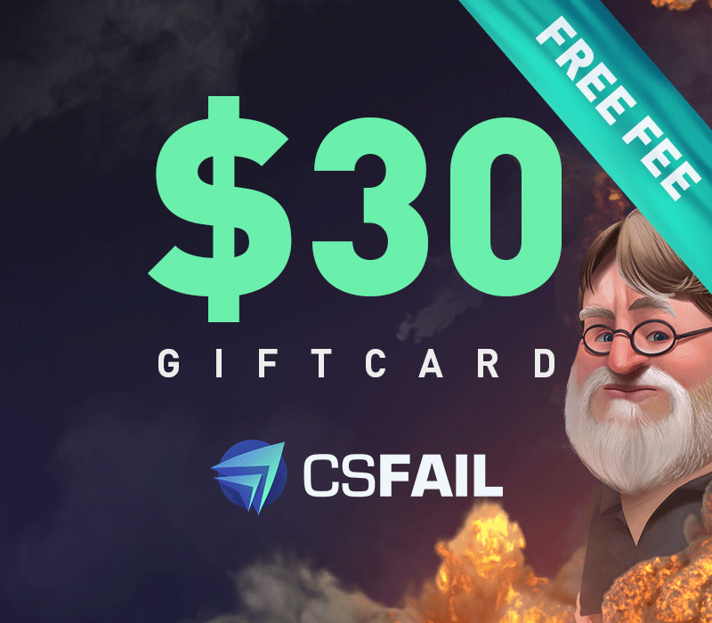 

CS fail $30 Gift Card