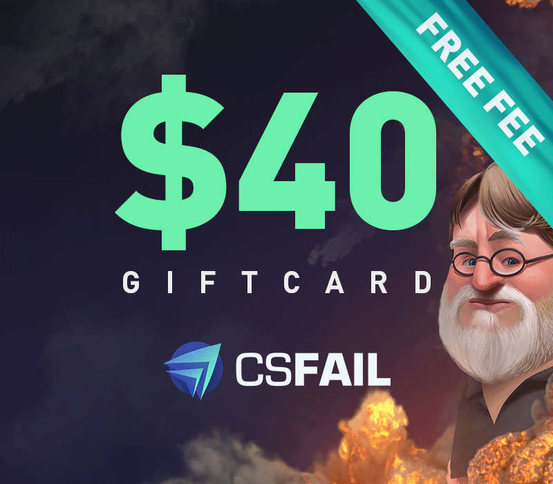 

CS fail $40 Gift Card