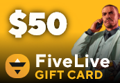 FiveLive $50 Gift Card