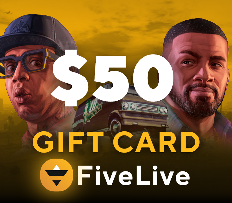 

FiveLive $50 Gift Card