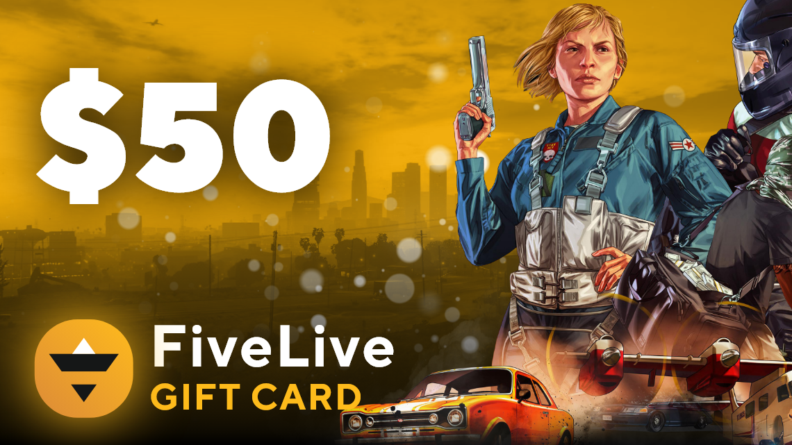 FiveLive $50 Gift Card