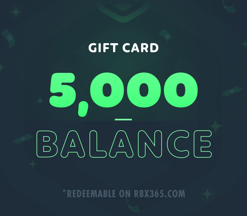 

RBX365 5,000 Balance Gift Card