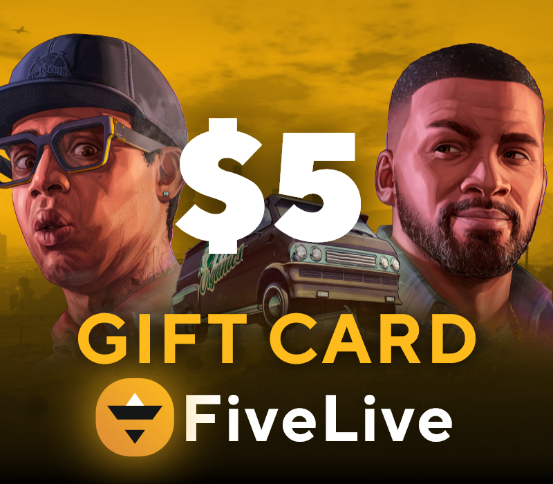 

FiveLive $5 Gift Card