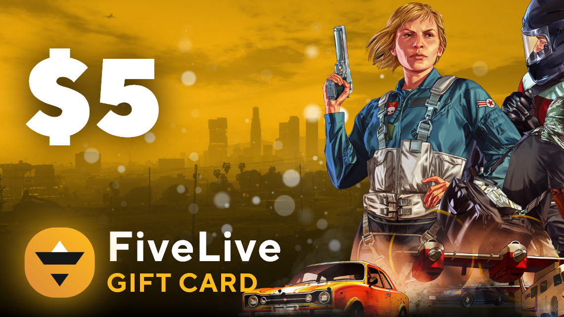 FiveLive $5 Gift Card