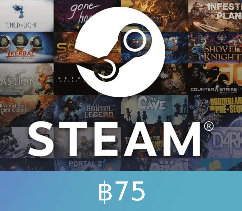 

Steam Gift Card ฿75 THB Global Activation Code