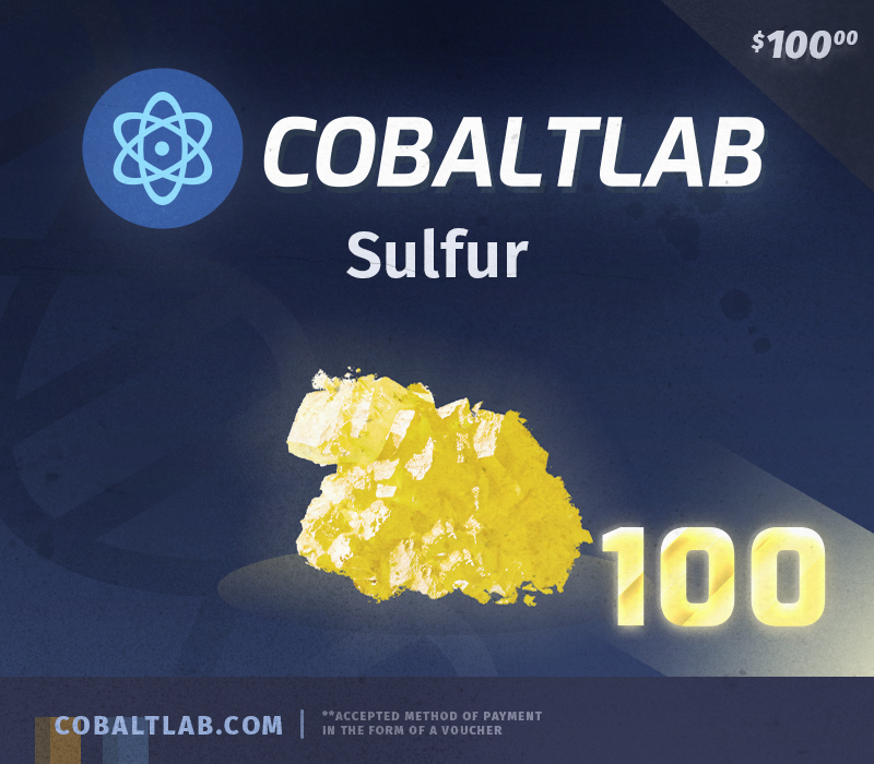 

Cobaltlab.tech 100 Sulfur Gift Card