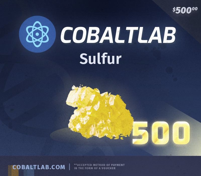 

Cobaltlab.tech 500 Sulfur Gift Card